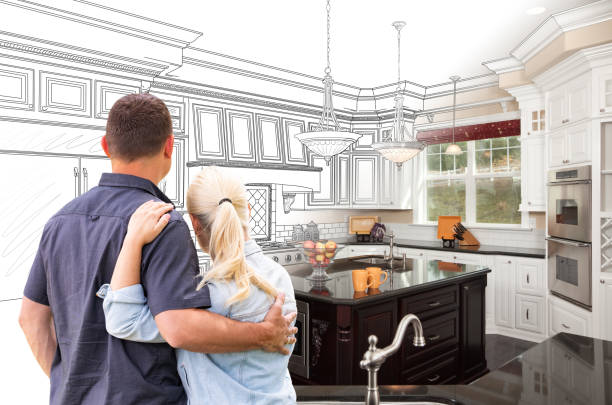 Custom kitchen cabinets installed in a Bristol home